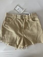 Jeans pantaloncino pull and bear marrone beige sabbia Scandi 38