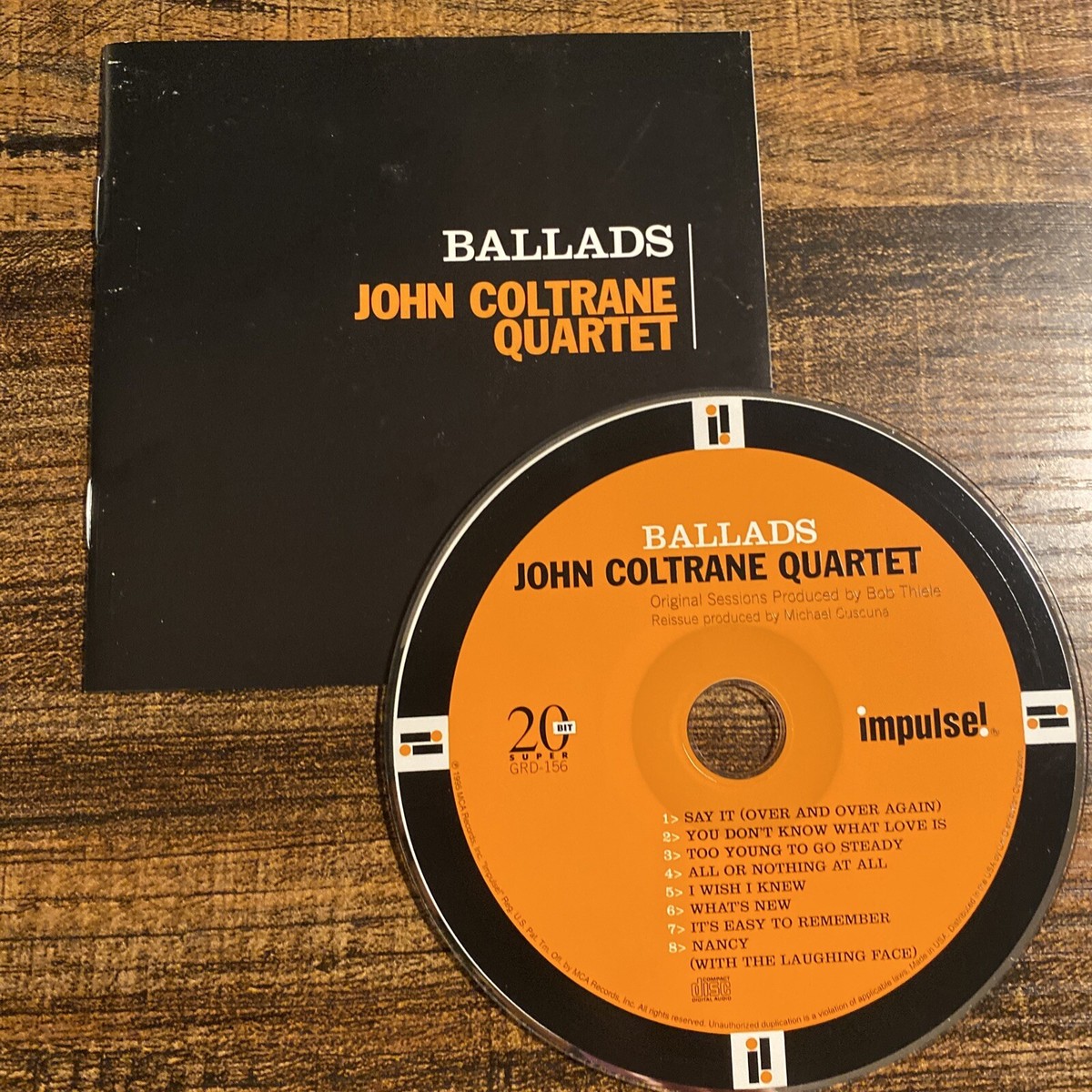 John Coltrane Quartet - Ballads Impulse Cd *NO CASE* | eBay
