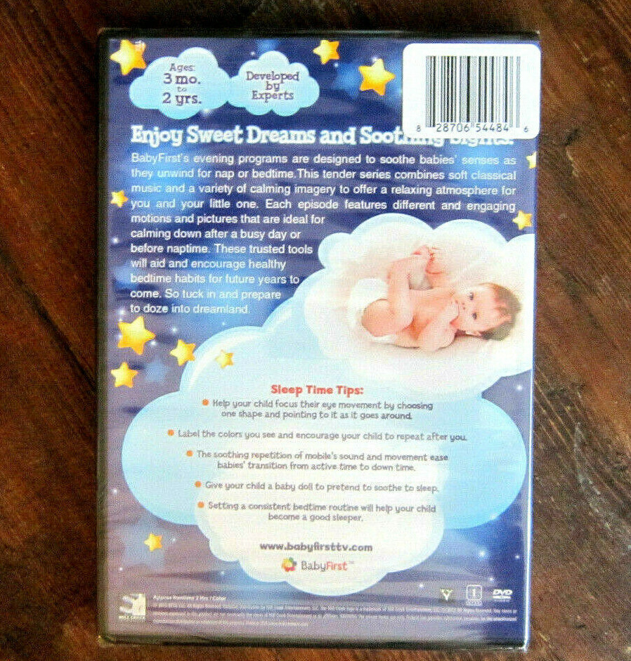 DVD BabyFirst SWEET DREAMS Calming Music and Imagery Ages 3 mo. to 2 ...