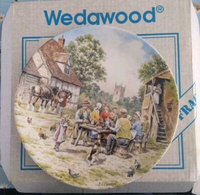 Wedgwood Deko Teller - Ernte Abendmahl von John L Chapman Weihnachtsgeschenk