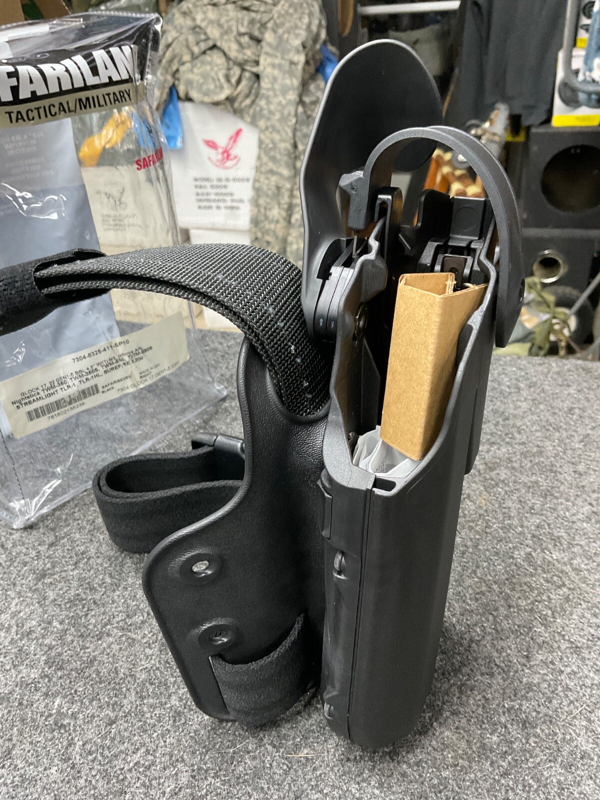 Safariland® 7304 7TS™ ALS/SLS® Level-3 RH Leg Rig Black Holster, Glock ...