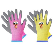 2 Pairs Kids Gardening GlovesYard Work Gloves for Toddlers Youth Girls Boys