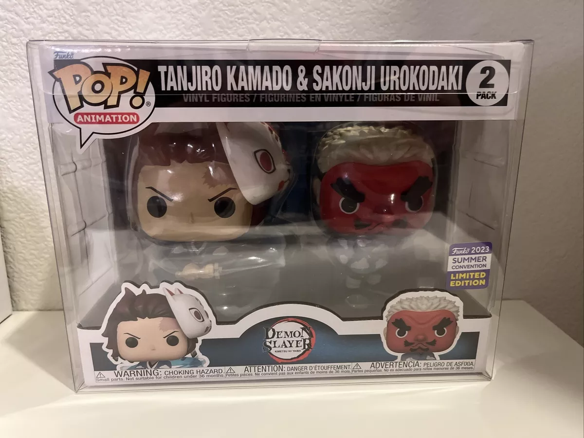 Tanjiro Kamado & Sakonji Urokodaki 2 Pack Funko Pop! - Demon Slayer 