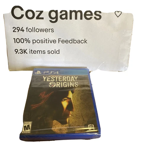 Yesterday Origins For The Ps4 limited run games Brand New Sealed With Two Cards