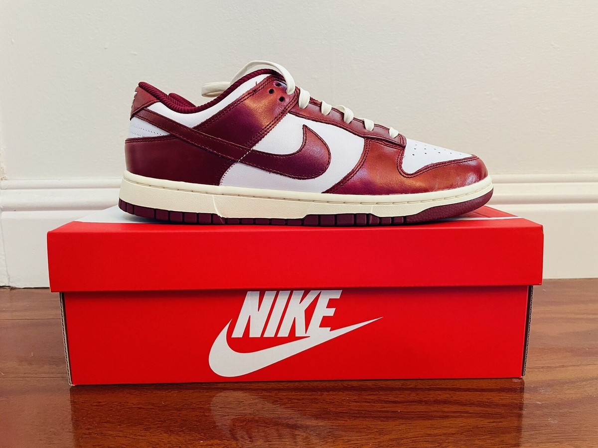 Brand New Nike Dunk Low PRM Vintage Team Red US Size 11.5 W / 10 M 