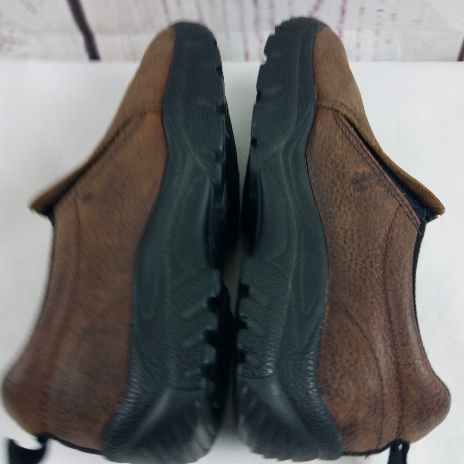 Roper Men's Performance Brown Leather Slip-On Sho… - image 11