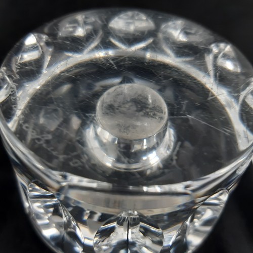 Vintage Pair of Orrefors Candle Holders Clear Glass Pair Signed Numbered 2 1/2" - Picture 5 of 11
