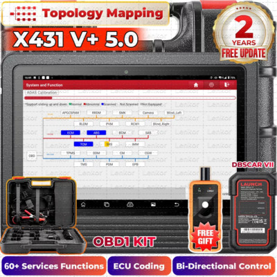 LAUNCH X431 PRO3S+ V5.0 Elite V+5.0 Bidirectional Diagnostic Scanner Key Coding