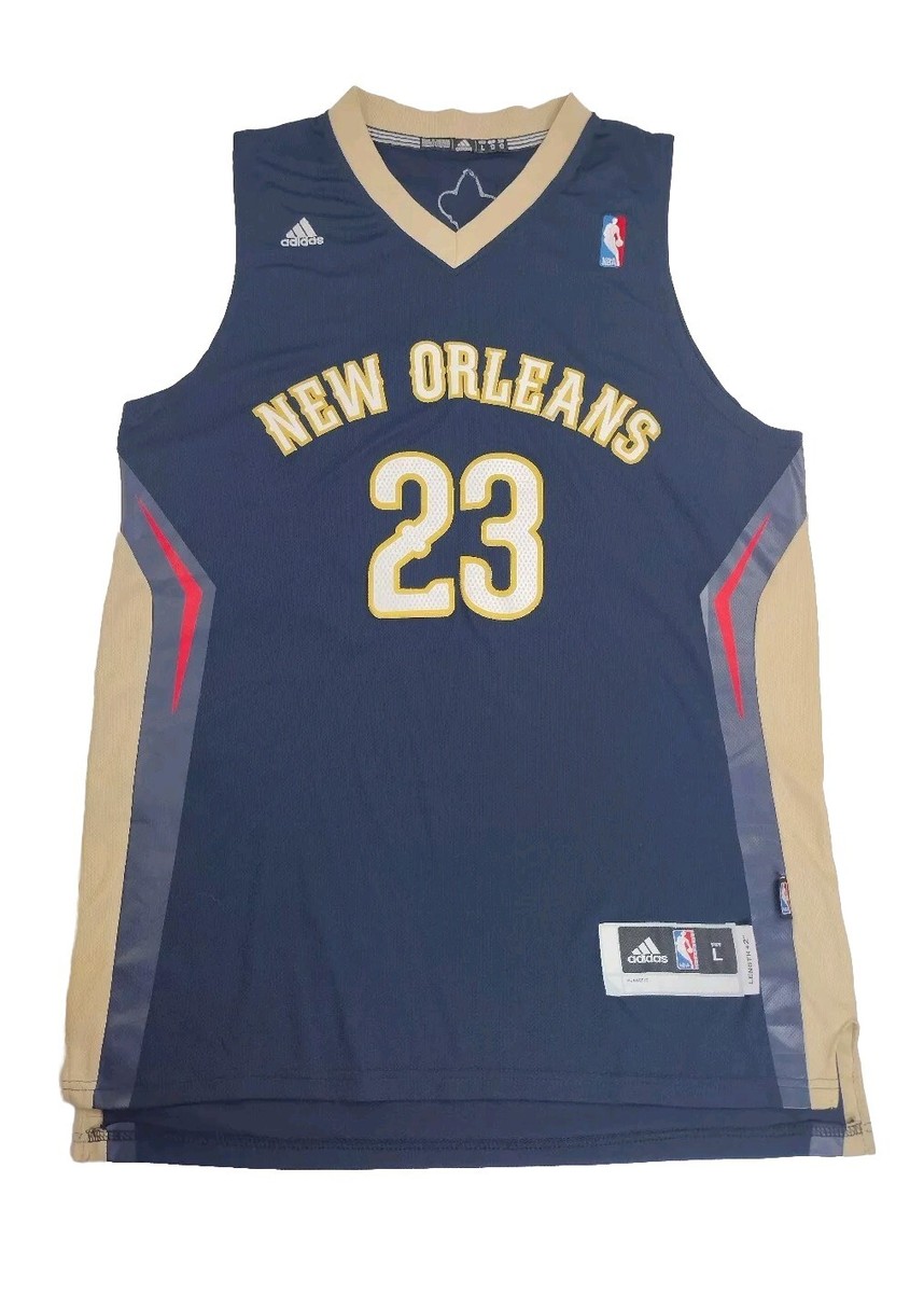 Adidas New Orleans Pelicans Jersey Men's Size Large Blue NBA