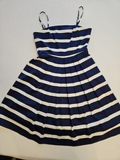 GAP Striped Dress Womens 0 Pockets Nautical Cotton Beachy Classic Old Money NICE
