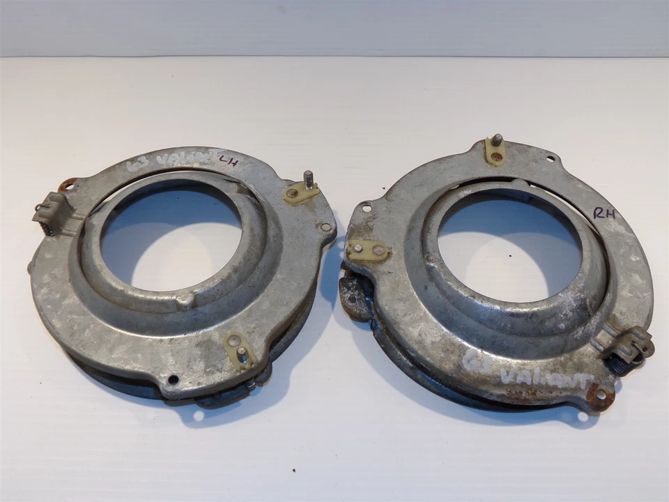 Cucharones de faros Plymouth Valiant 1963 OEM 64 65 66 Dodge Dart Barracuda Foto 3 de 3