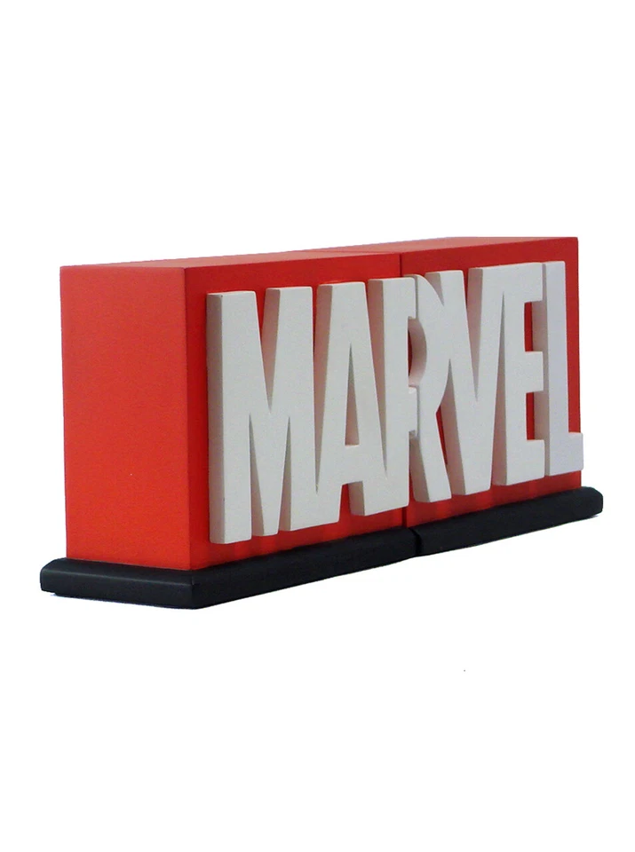 Estatua sujetalibros con logotipo de cómic gigante suave de Marvel edición limitada 4000 nueva en caja Foto 3 de 4