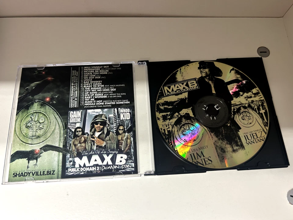 RARE MAX B DJ WHOO KID PUBLIC DOMAIN NYC MIXTAPE MIX CD DIPSET BYRDGANG Foto 2 de 2