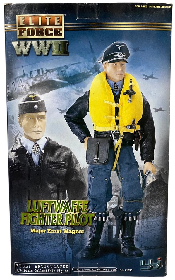 Figura Elite Force WWII Luftwaffe Fighter Pilot Major Ernst Wagner 12" 1/6 NUEVO Foto 4 de 4