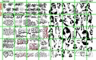 NH102 1/2 Set N SCALE MODERN URBAN GRAFFITI TAGGING on CLEAR DECAL FILM