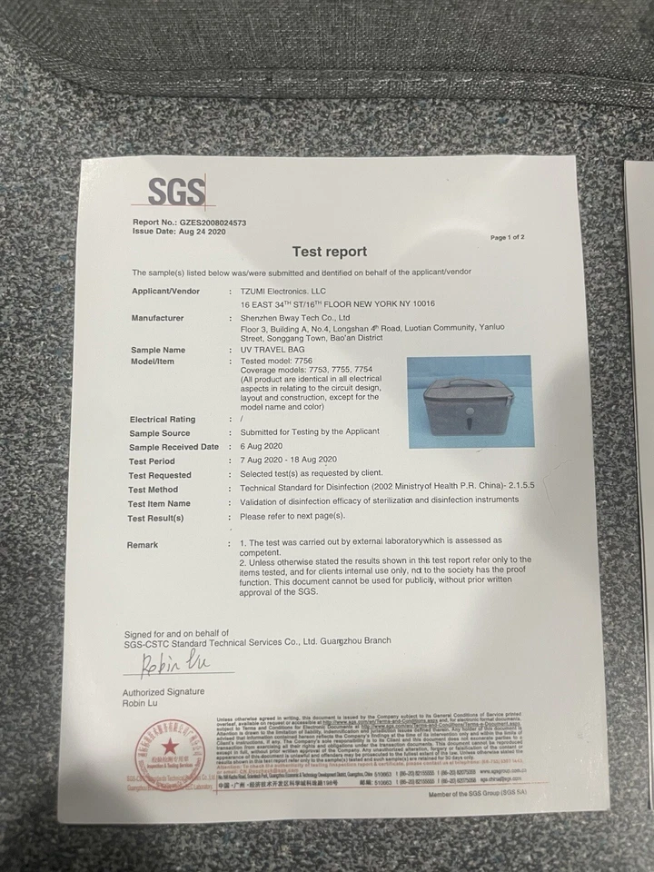 IonUV Sani-Case - Bolsa de viaje portátil con luz UVC desinfecta en 10 minutos Foto 3 de 4