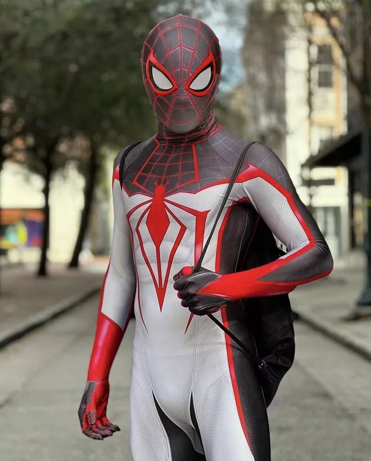 Kids Spider-Man Miles Morales Ps5 Suit Spiderman Costume 5t-10t