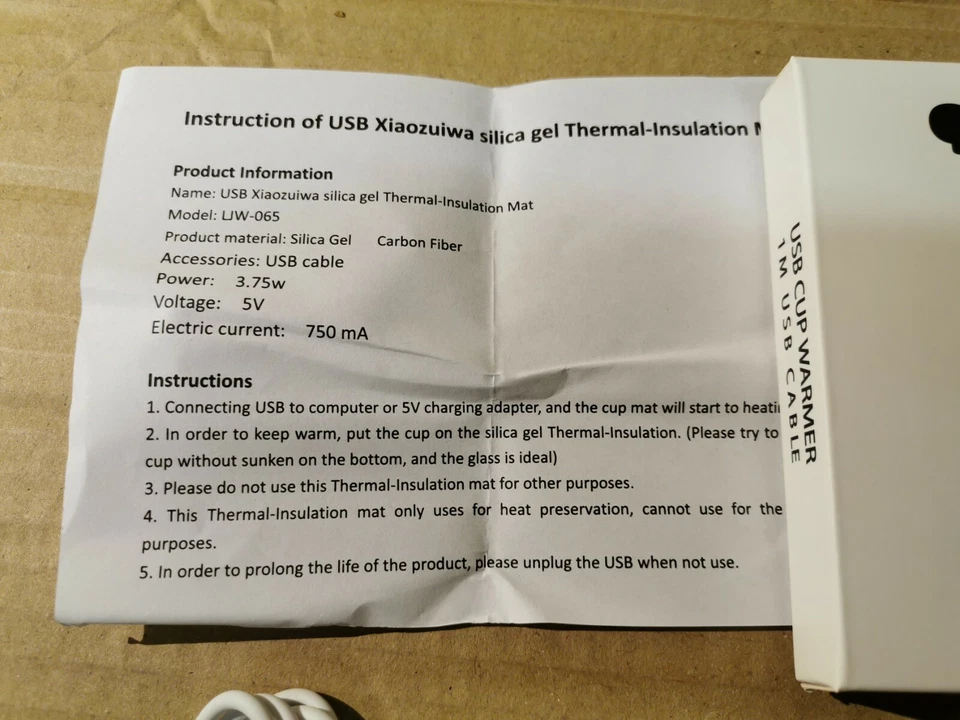 England USB Home Office Cup warmer - Image 4 of 4