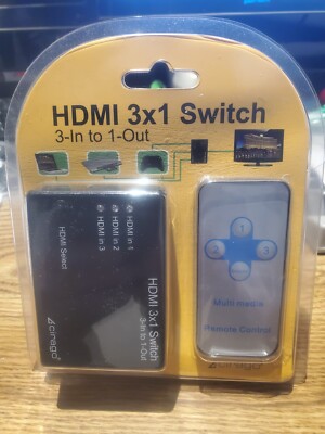 Cirago HDMI 3 in 1 Switch IR Remote Control Digital Audio Plug and play