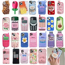 3D Cute Cartoon Silicone Phone Case For iPhone 17 Pro Max Air 16 15 14 13 12 11