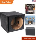 Airtight 10-Inch Subwoofer Enclosure - Automotive Audio Enhancer in Charcoal