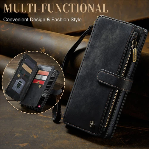For Samsung S25 S24 S23 FE S22 S21 Detachable Magnetic Cover Leather Wallet Case - Picture 43 of 63
