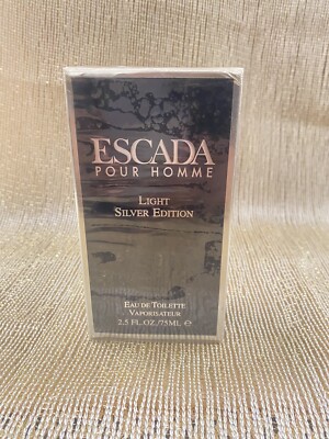 Escada Light Silver 2.5oz Men's Eau de Toilette Vintage Discontinued Sealed Box