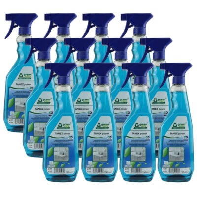 Tana Tanex Power 12 x 750 ml Kunststoffoberflächen Kraftreiniger Set