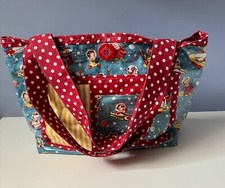 Tote Diaper Bag large 2 Red Hens colorful space boys  girls multi pocketed NEW