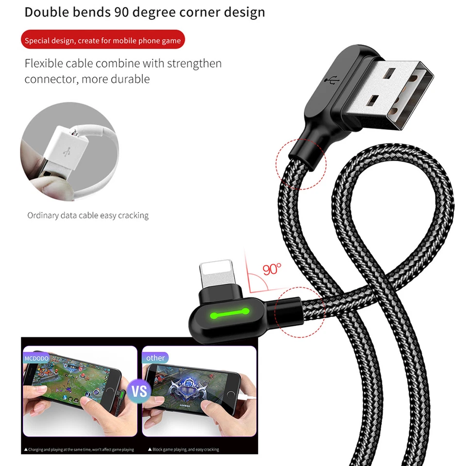 Mcdodo For iPhone 14 13 11 12 Pro Max 8 7 6s XR iPad USB Charger Data Cable Cord - Image 4 of 4