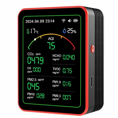 Carbon dioxide detector PM2.5 formaldehyde temperature humidity air quality