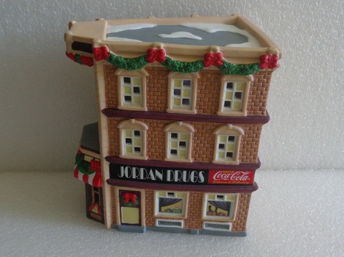 1999 COCA COLA TOWN SQUARE COLLECTION CONFECTIONERY SHOPPE JORDAN DRUGS CF1121 - Imagen 6 de 9