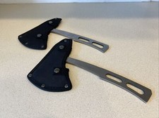 On Target Throwing Axes. Set Of 2 With Sheaths