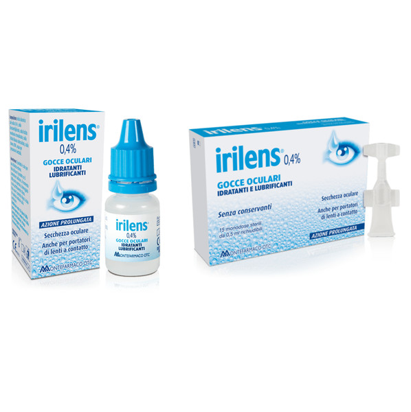 Irilens Gocce Oculari Collirio Con Acido Ialuronico - 10Ml Flacone - 15 Monodose-image