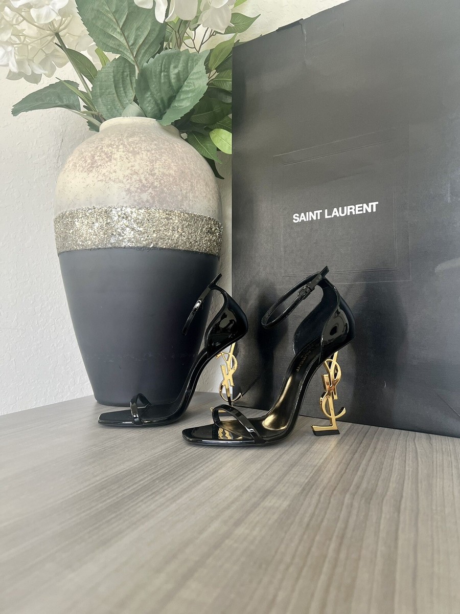 Saint Laurent Opyum Patent Leather Sandals Size 37 | eBay
