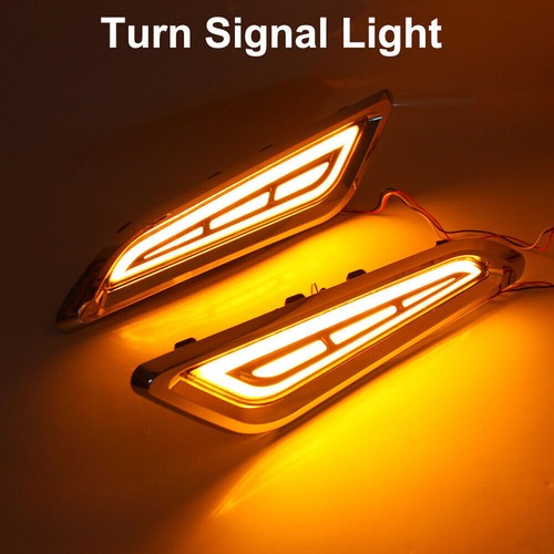 For Nissan Armada 17-24 LED Side Fender Marker Daytime Running Light Turn Signal - Picture 4 of 9