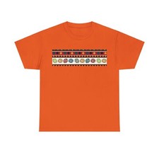 Unisex Heavy Cotton Tee, African Design T-shirt. Colorful, polo, summer wear