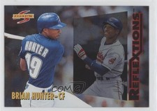 1996 Score Reflextions Brian Hunter Kenny Lofton #4 0y5