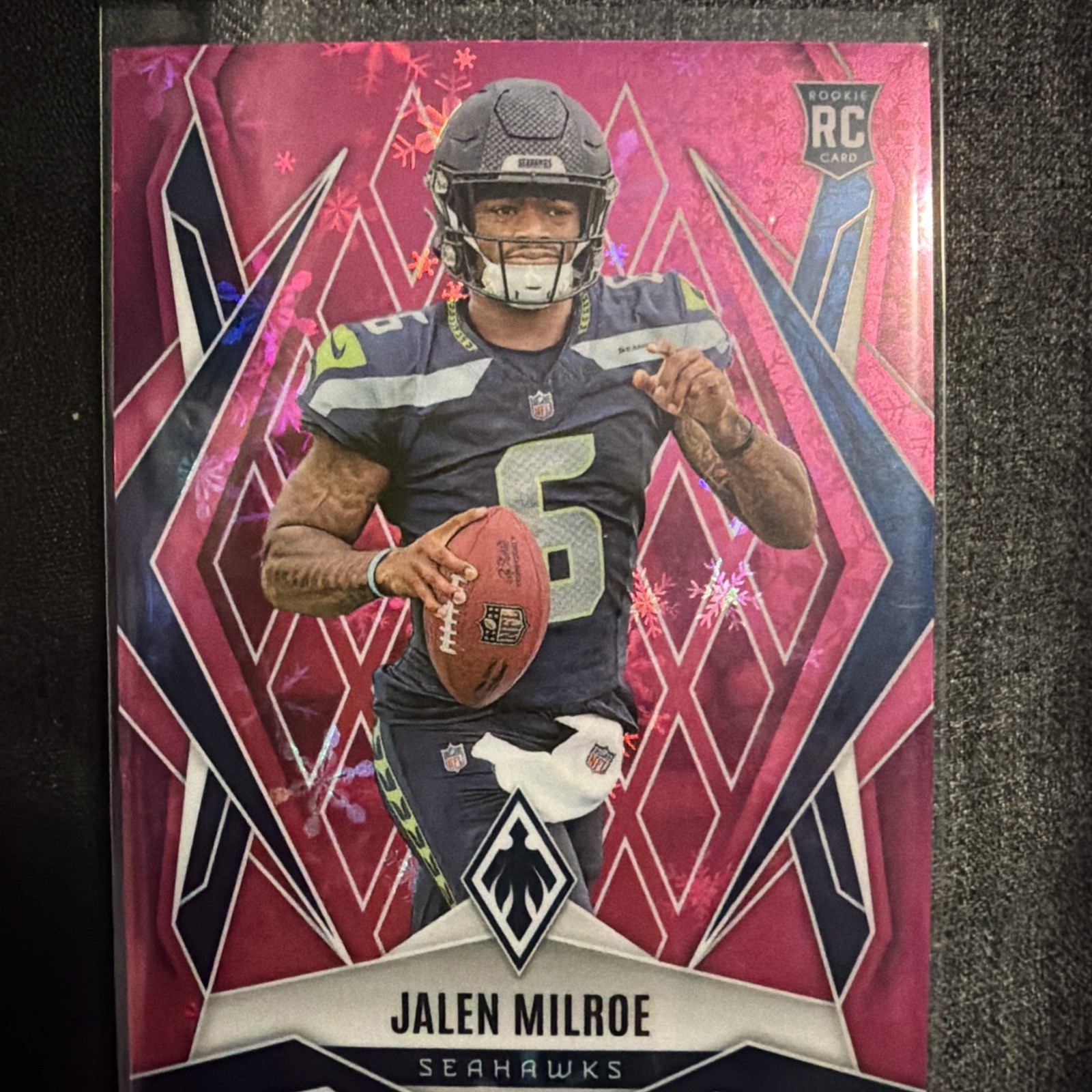 2025 Panini Phoenix Football Jalen Milroe (RC) #151 Pink Winter /299