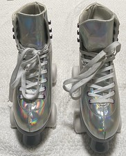 C C California Holographic Quad Roller Skates Women's size 7M US