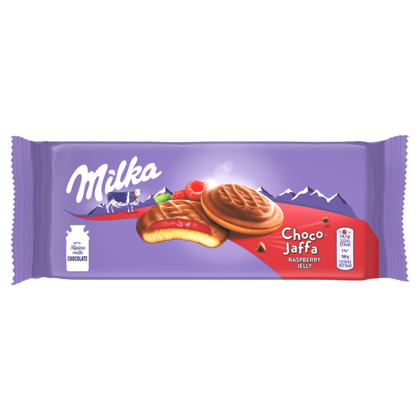 Milka Choco Jaffa Biskuitkuchen Mit Himbeergelee, üBerzogen Mit Milchschokolade,-image