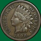 1898 Indian Head Cent Extremely Fine XF Coin #42799