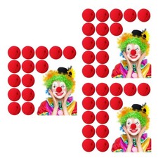3 PCS Clown Nose with Elastic Carnival Cosplay Prop Decor Supply