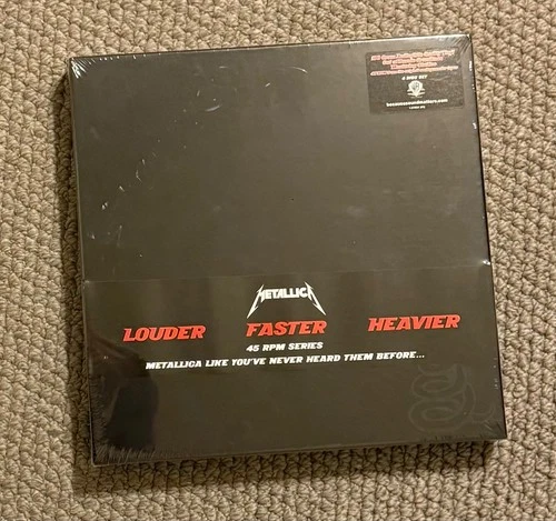 METALLICA Black Album BOX SET 4xLP Louder Faster Heavier 45RPM 180g Vinyl NEW!