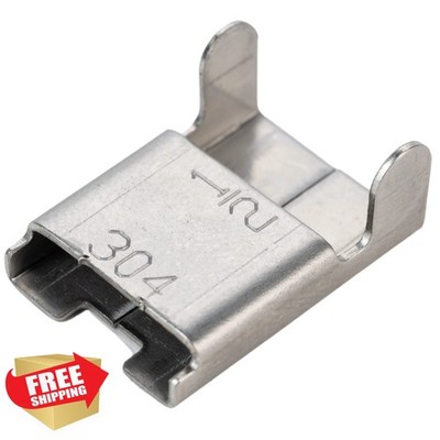 IDL Packaging 1/2'' Closed Stainless Steel Wing Seals 304 SS 300 Pcs