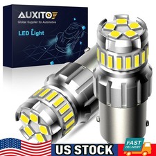 Auxito 1156 7506 Led Reverse Backup Light Bulbs White 6500k Canbus Error Free 2x