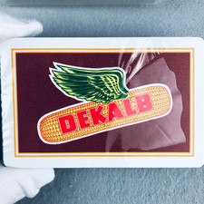 DEKALB Winged ear of Corn Logo PLAYING CARD DECK Farming Seed Co Seal split