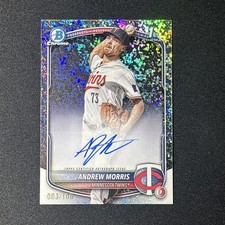 2025 Bowman Chrome 1st Andrew Morris Auto /100 Mini-Diamond CPA-AMO
