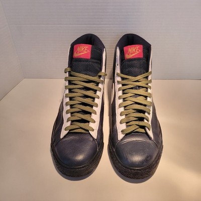 Nike Blazer High Premium Blue 312457-412 Vintage 2008 - Size US 8, UK 7, EU 41