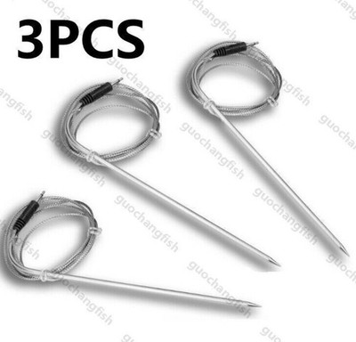 3 Pack Replacement Temperature Probe Sensor Kit for Oven Grill BBQ Smoker
